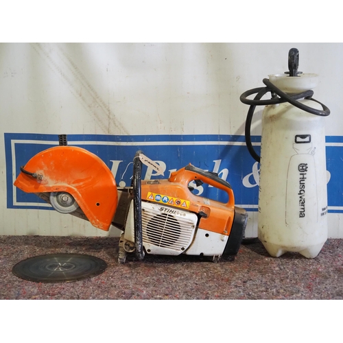 719 - Stihl disc cutter and water tank