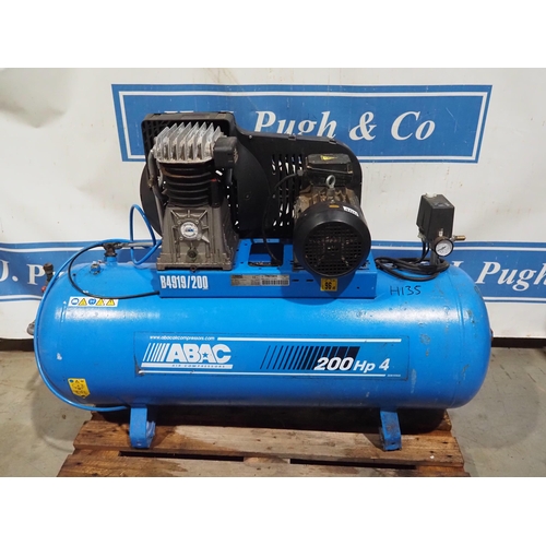 727 - Abac 200L compressor 3 phase, 4HP