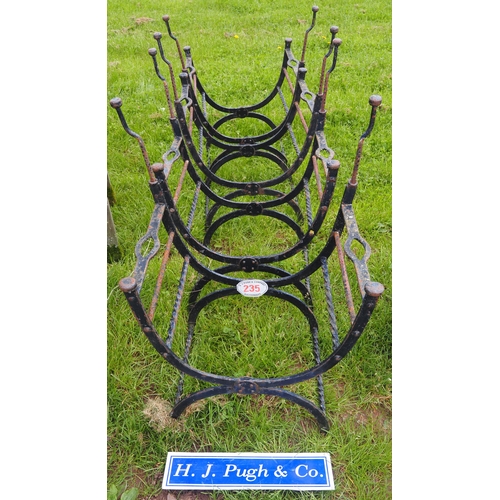 235 - Wrought iron garden chairs A/F - 4