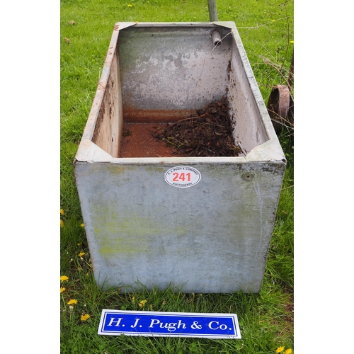 241 - Galvanised water tank 4'x 2'