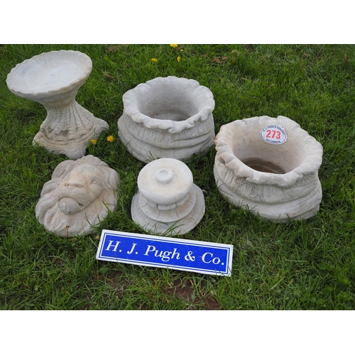 273 - Various garden ornaments - 5