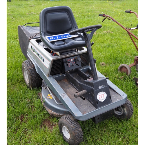 277 - Lawnflite ride on mower. Key in office