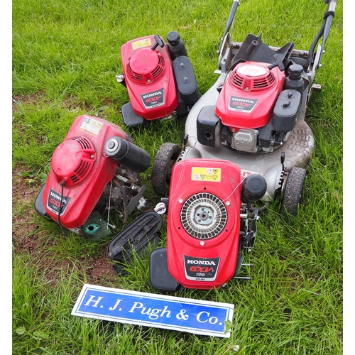 289 - 3 Honda engines and Lawnflite mower