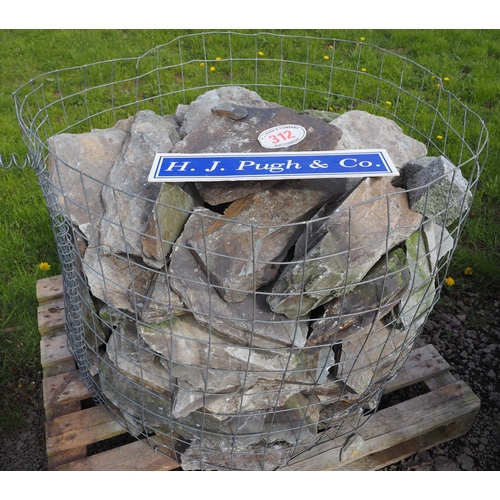 312 - Cage of rockery slate