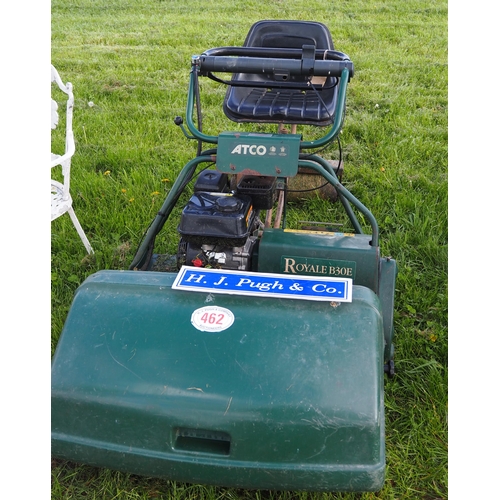 462 - Atco B30E cylinder mower and roller seat