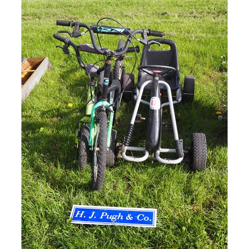 470 - Childs scooters and go kart