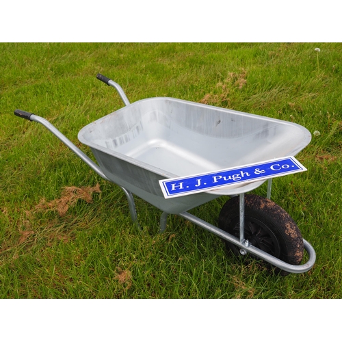 1237 - Galvanised wheel barrow