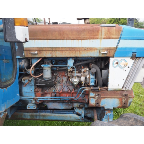 1419 - Ford 7610 tractor 4WD with column change and dual power. Showing 6950 hours. Reg. B752 TFC. V5 and p... 