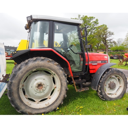 1434 - Massey Ferguson 6130 Dynashift tractor. Showing 4537 hours. Reg. M62 XSR. Keys in office