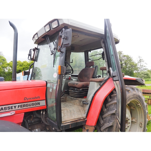 1434 - Massey Ferguson 6130 Dynashift tractor. Showing 4537 hours. Reg. M62 XSR. Keys in office