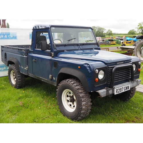 1438 - Land Rover Defender 110 LWB. Runs and drives. Fitted with galvanised chassis, new shocks and springs... 