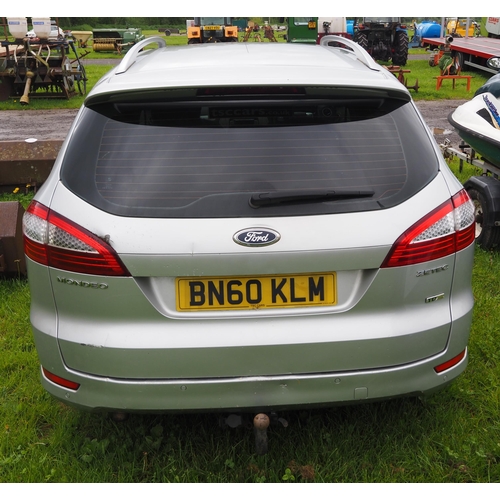 1459 - Ford Mondeo Zetec TDCI. Runs and drives. Reg. BN60 KLM. Keys and V5 in office