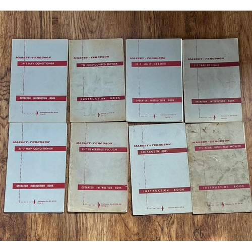 206 - Massey Ferguson operators instruction books to include winch and trailers - 8