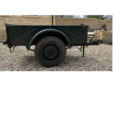 250 - Brockhouse trailer. Rare original example. 1952/53. Good condition, D rear lights, T sign