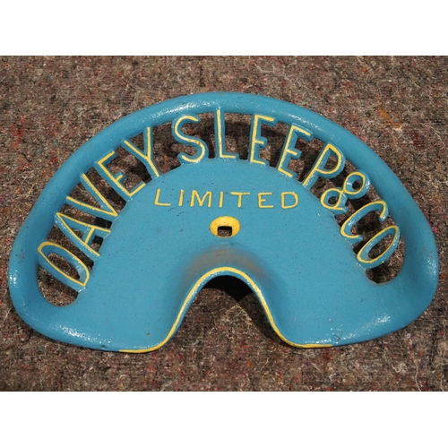 128 - Cast iron seat - Davey Sleep & Co Limited