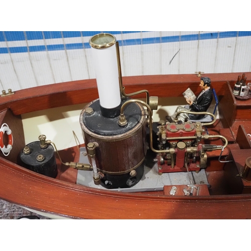 Remote control model steam boat 35