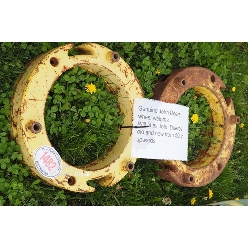 1482 - John Deere wheel weights - 4