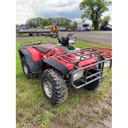 1680B - Honda Big X. 350cc.  Runs and rides. Fitted with reverse and 4wd. Key in office