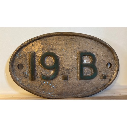 200 - Believed original 19B Brass plaque 24.5cm x 15cm.