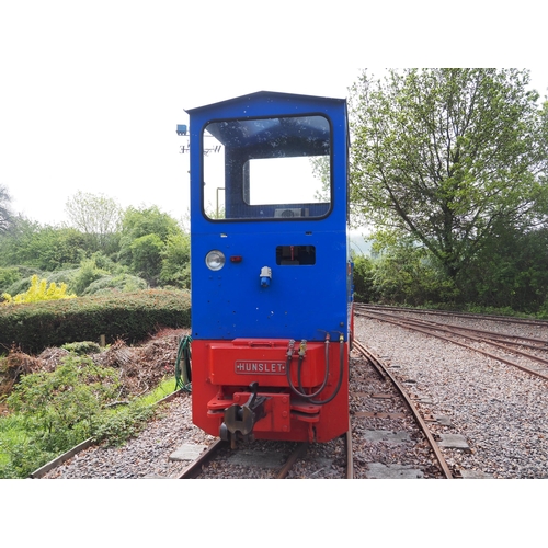 165 - Hunslet Diesel Locomotive 9349 of 1994 originally built as tunnelling contractors locomotive with th... 