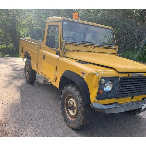 268 - Land Rover Defender 110. C Reg. No MOT, 2.5 naturally aspirated. Key in office