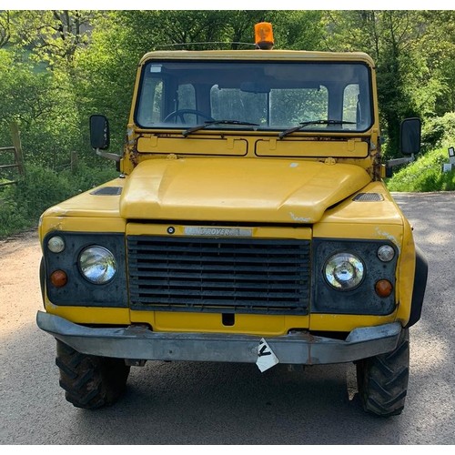 268 - Land Rover Defender 110. C Reg. No MOT, 2.5 naturally aspirated. Key in office