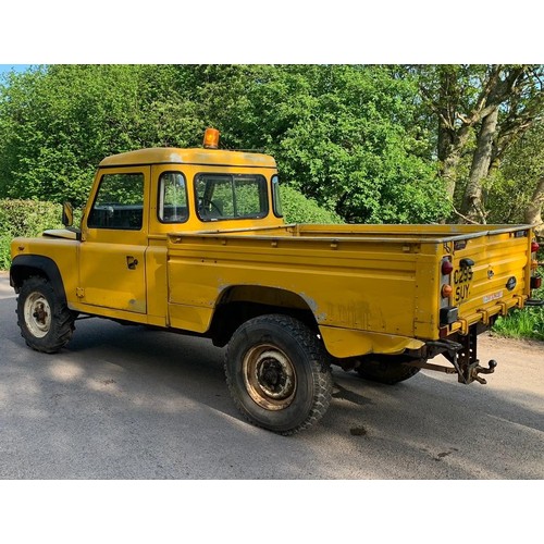 268 - Land Rover Defender 110. C Reg. No MOT, 2.5 naturally aspirated. Key in office