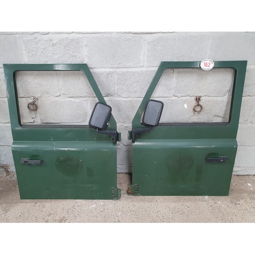 162 - Pair of Land Rover Defender Tdi front doors