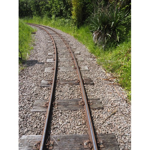 181 - Approximately 300m of  'plain line' 2ft gauge track, approximately 35lb/ yard. All British made stee... 