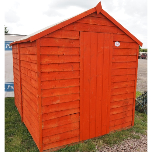 169 - Forest treated garden shed 8 x 6ft