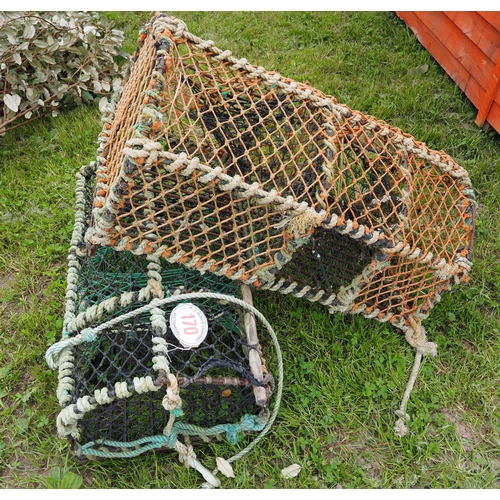 170 - Vintage lobster pots 3ft - 2