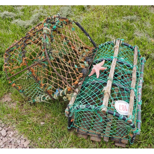 187 - Vintage lobster pots 2ft - 2