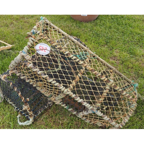 245 - Vintage lobster pots 3ft - 2