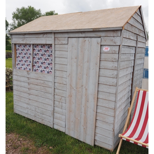 249 - Forest treated garden shed 8 x 6ft