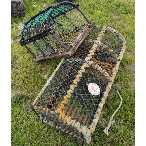 250 - Vintage lobster pots 3ft and 2ft - 2