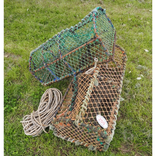 259 - Vintage lobster pots 3ft - 2