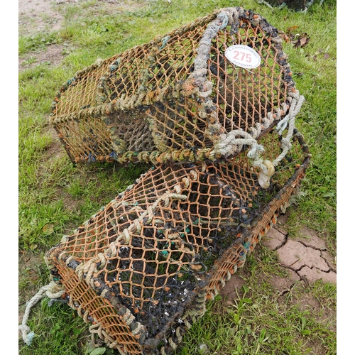 275 - Vintage lobster pots 3ft - 2