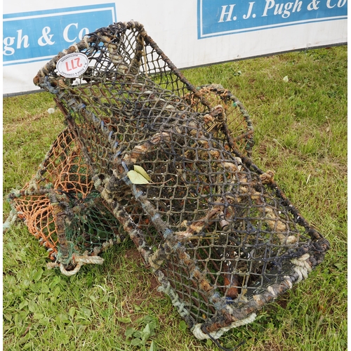 277 - Vintage lobster pots 3ft - 2