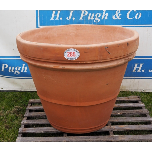 285 - Handmade terracotta Tuscan pot, frost proof 70cm