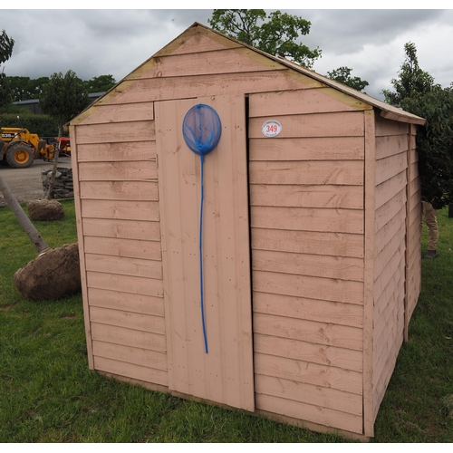 349 - Forest treated garden shed 8 x 6ft