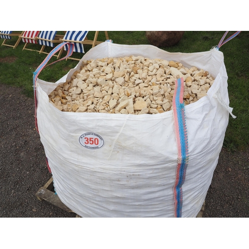 350 - Tote bag of Cotswold stone chippings