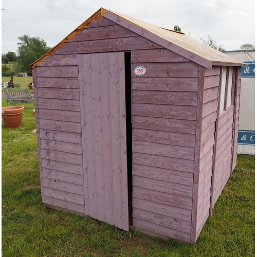 369 - Forest treated garden shed 8 x 6ft