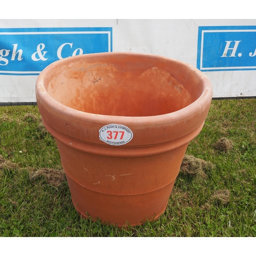 377 - Handmade terracotta Tuscan pot, frost proof 70cm