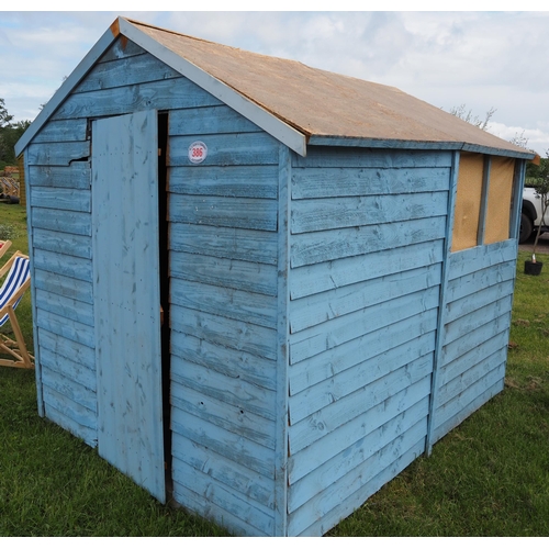 386 - Forest treated garden shed 8 x 6ft