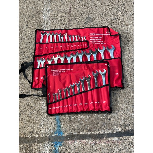 78 - 2 Spanner sets 25pc, 12pc A/F and metric