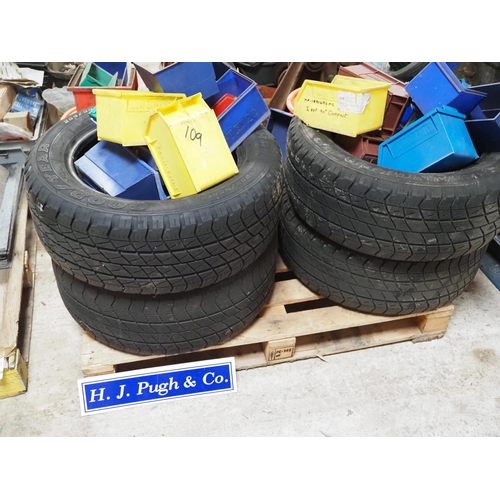 109 - Tyres and lin bins