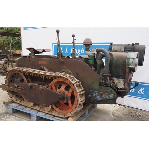 390 - Ransome MG 40 crawler tractor with Boughton winch and scraper blade SN 14044