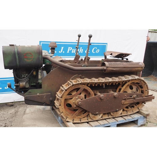 390 - Ransome MG 40 crawler tractor with Boughton winch and scraper blade SN 14044