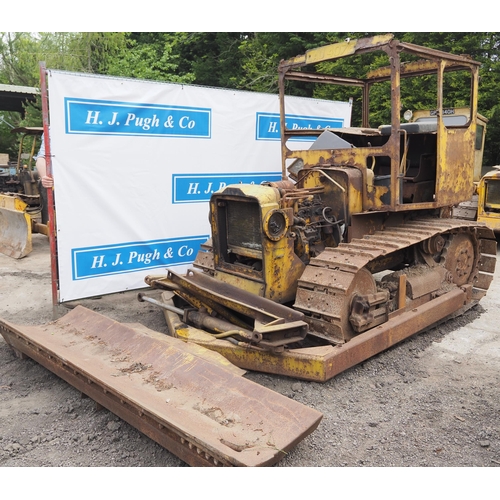 392 - Bristol mk 1 bulldozer fitted with 3 point linkage and PTO. Seized tracks. Reg LAV 407E