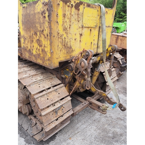 392 - Bristol mk 1 bulldozer fitted with 3 point linkage and PTO. Seized tracks. Reg LAV 407E